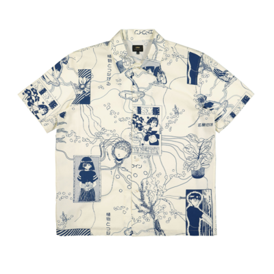 Wires Bloom Shirt Short Sleeve White